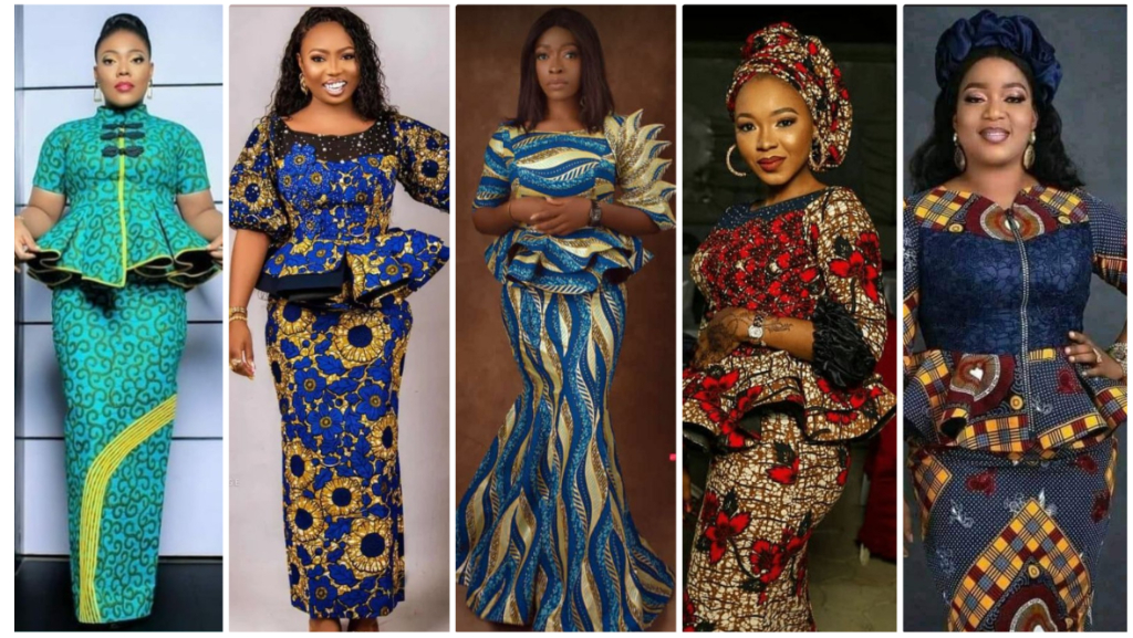 Trendy New Peplum Designs For Skirts And Blouses In Ankara With Pictures