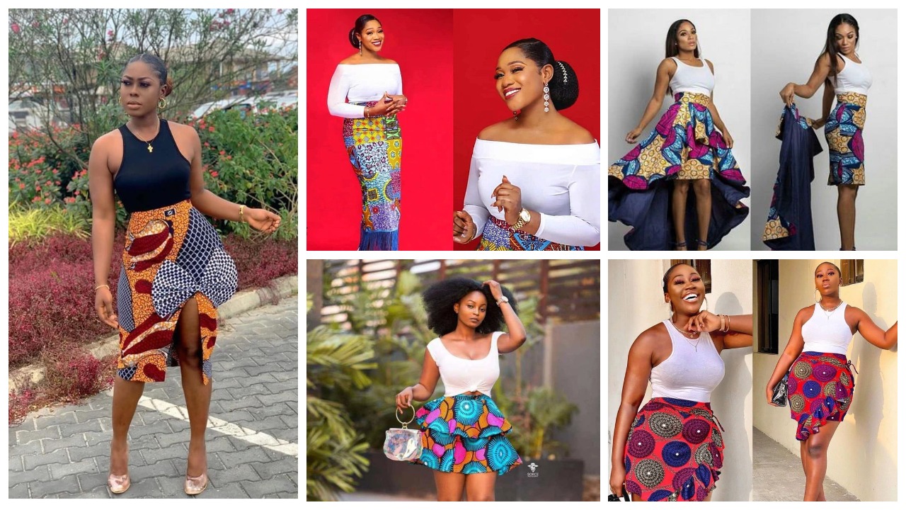 Gorgeous And Trendy Ankara Skirt Inspirations For Ladies