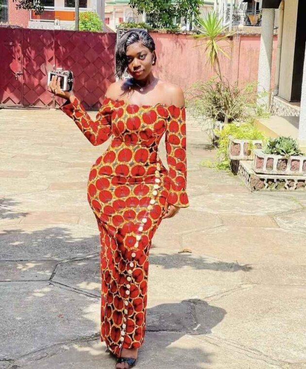 Beautiful Off Shoulder Ankara Styles You Can Wear To Your First Date (30)