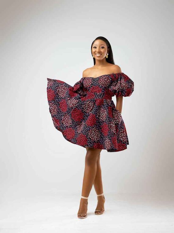 Beautiful Off Shoulder Ankara Styles You Can Wear To Your First Date (44)