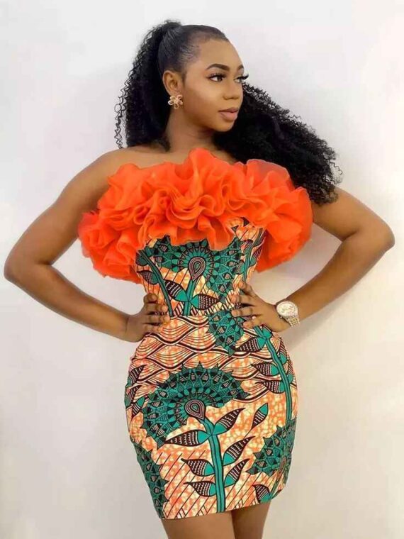 Beautiful Off Shoulder Ankara Styles You Can Wear To Your First Date (50)