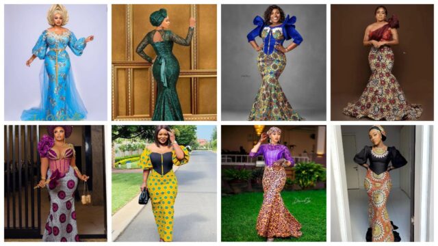 Captivating And Gorgeous Ankara Aso-Ebi Gown For Classy Ladies To Rock This December