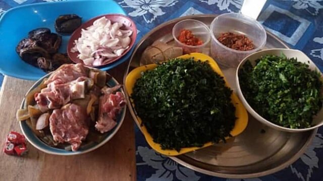how to cook vegetable soup with Ugu and waterleaf
