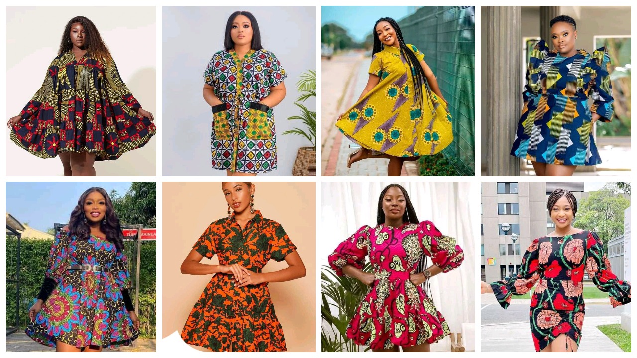 Look Great And Sweet With These Short Ankara Gown Styles | OD9JASTYLES