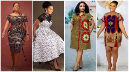 Short Ankara Styles For Curvy Ladies