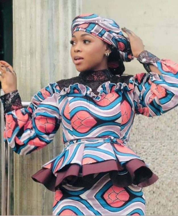 Fascinating Ankara Skirt and Peplum Blouse Styles (22)