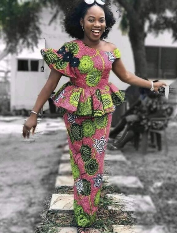 Fascinating Ankara Skirt and Peplum Blouse Styles (23)