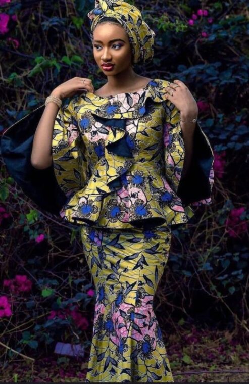 Fascinating Ankara Skirt and Peplum Blouse Styles (27)