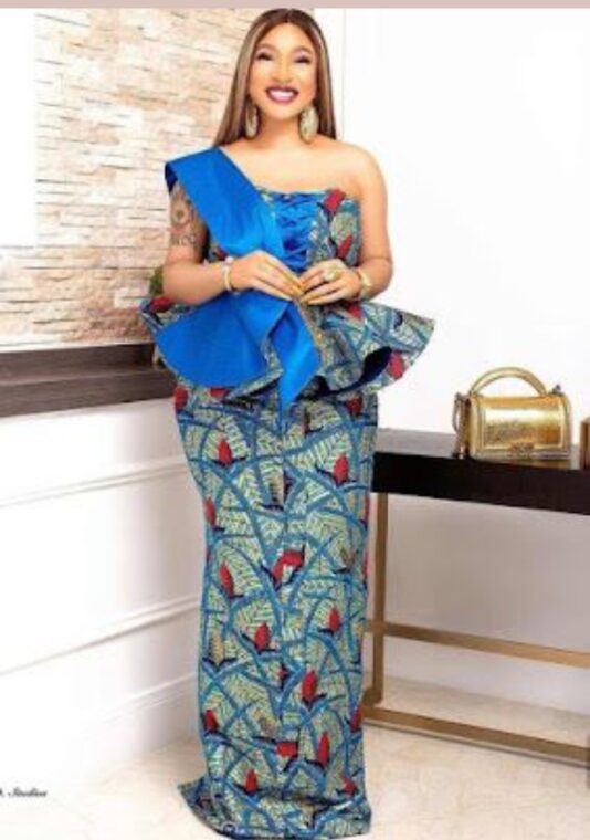 Fascinating Ankara Skirt and Peplum Blouse Styles (3)