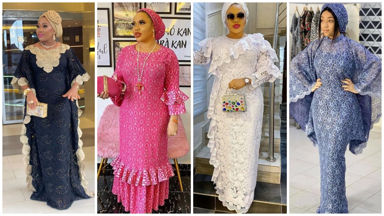 30 Kaftan And Lace Gowns For Classy Matured Women