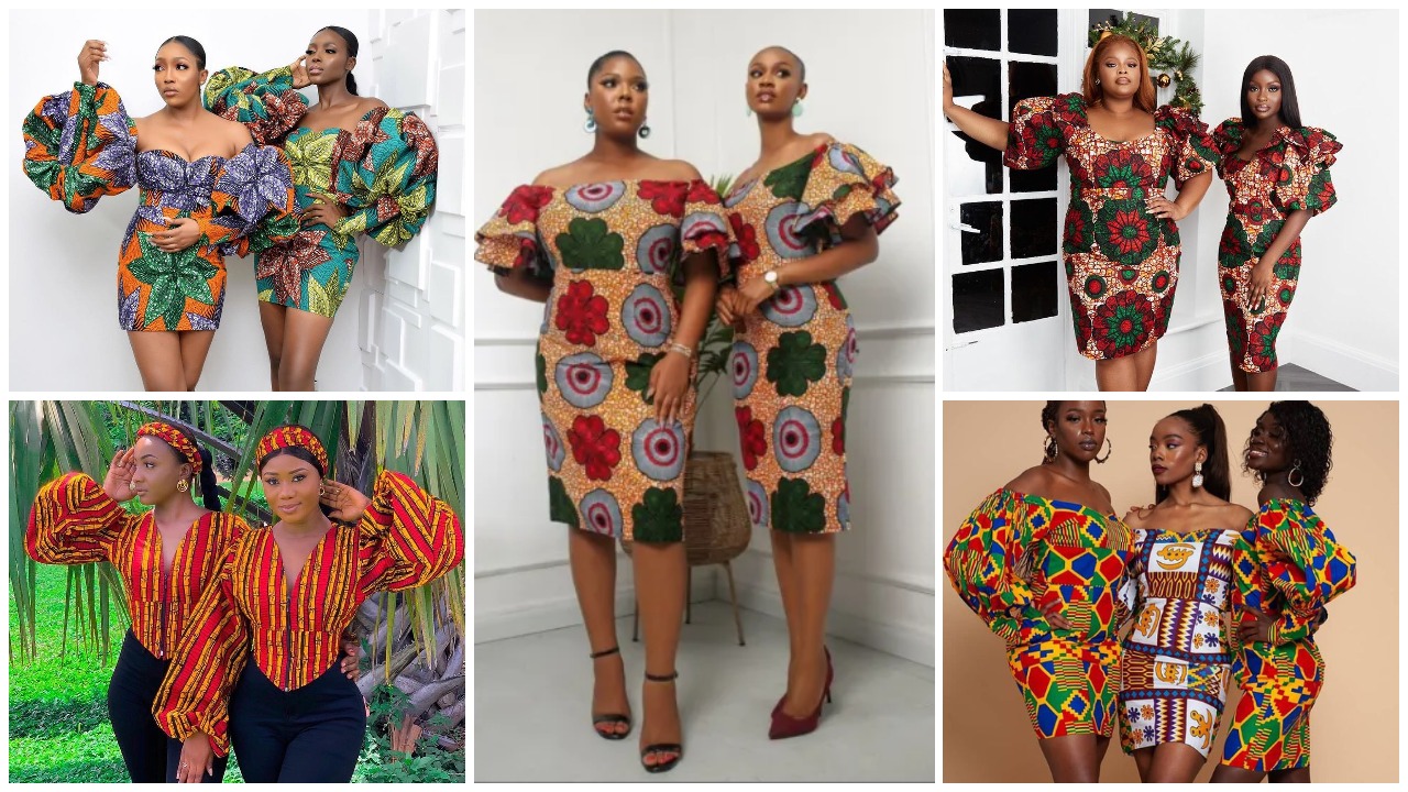30 Uniquely Ankara Style Ideas For Twinning And Friends That Slay Together