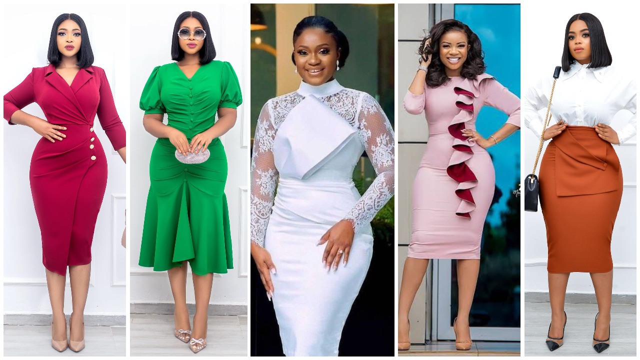30 Best Corporate Gown Styles For Nigerian Ladies 2021-2022 Claraito's ...