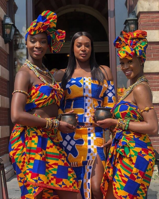 Stylish Ankara Outfits for Friends Who Make a Statement Together (14)