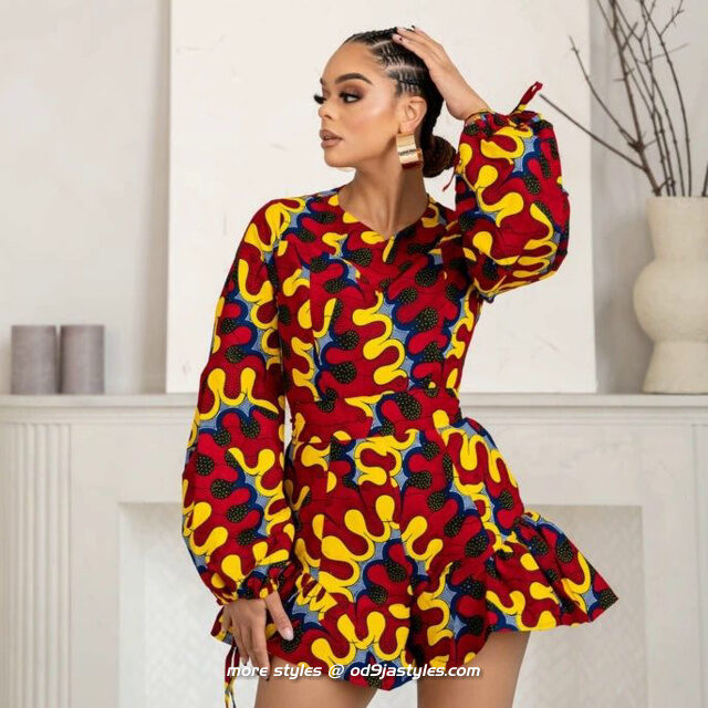 100 Latest Ankara Styles To Make With 2 Yards - more styles @ od9jastyles (55)