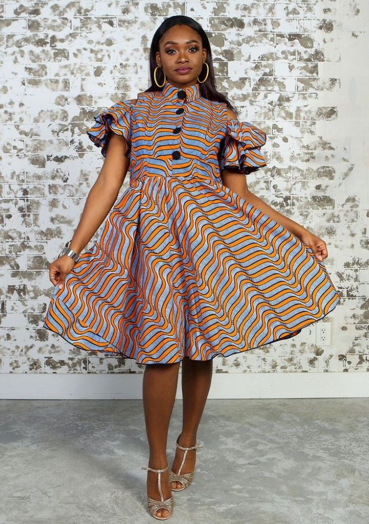 50 Ankara Short Flared Gowns Designs You Should Consider – OD9JASTYLES