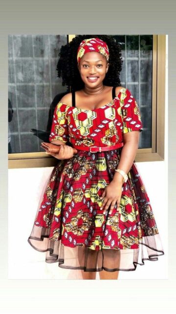 Ankara Short Flared Gowns (33)