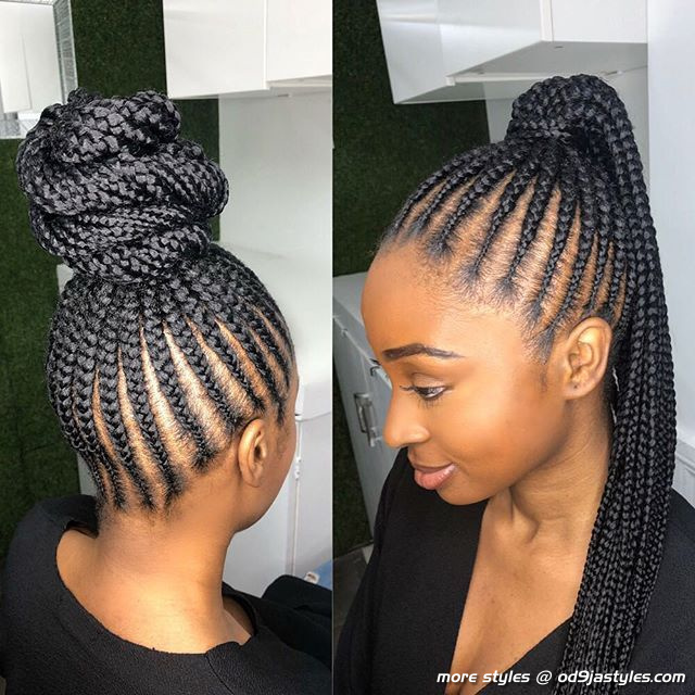 SMALL FEED IN BRAIDS - PONYTAIL BRAIDS, BRAIDED PONYTAIL - LONG BRAIDS NICKI MINAJ _ TEMILONDON