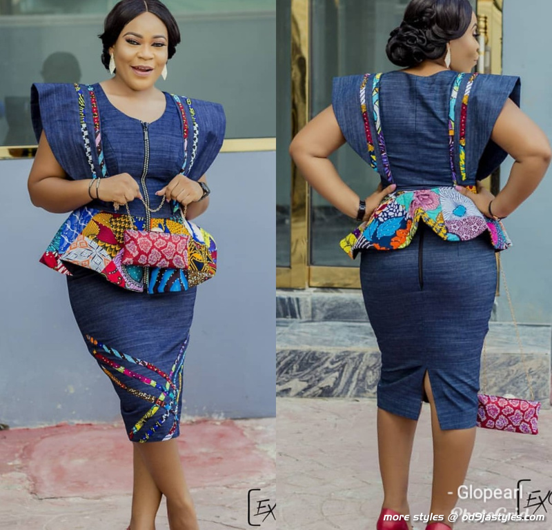 The Most Recent Trends In Ankara Jean Combo Styles For Ladies – OD9JASTYLES