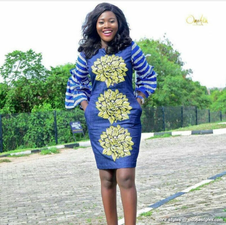 The Most Recent Trends In Ankara Jean Combo Styles For Ladies (56)