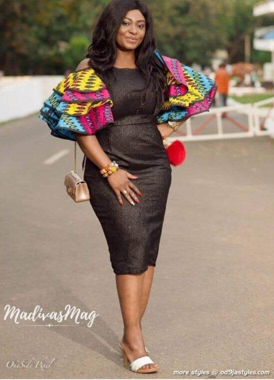 The Most Recent Trends In Ankara Jean Combo Styles For Ladies (9)