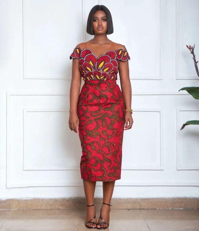 Ankara gown (1)