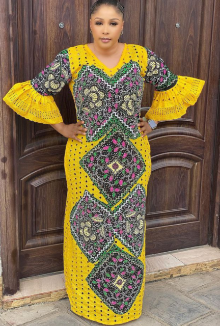 Beautiful Designs of the Bubu Kaftan Made of Lace, Suitable for Special ...