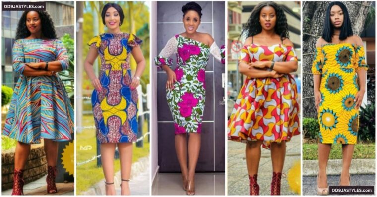 Ankara Knee Length Dresses