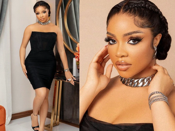 Responses As Famous Big Brother Nigeria Star Nengi Hampson Displays Her Beauty In A Black Outfit