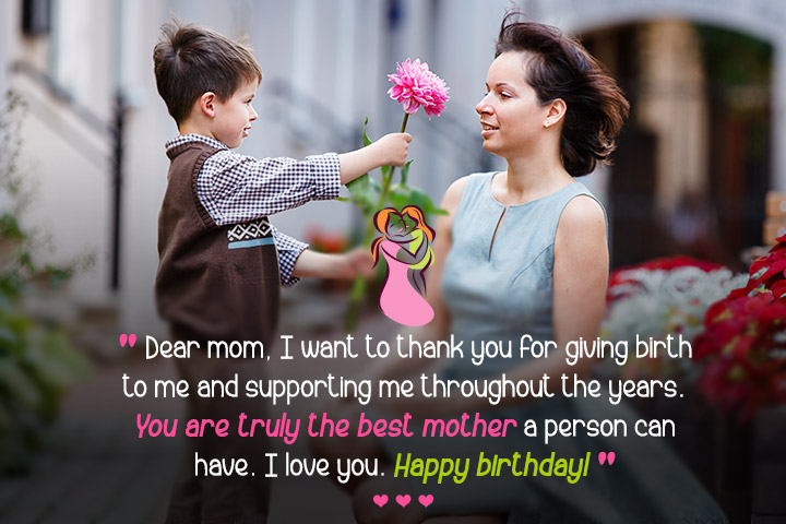 Birthdays are special occasions where we celebrate the life of someone we love. When it comes to our mothers, the person who has nurtured and cared for us since birth, a birthday is an even more important occasion to show our appreciation and love. Here are some heartfelt and meaningful birthday love messages for mothers to help you express your feelings. Wishes Happy birthday to the most amazing mother in the world! Thank you for always being there for me, no matter what. May your birthday be filled with love, joy, and laughter, just like you bring to my life every day. Happy birthday, mom! Wishing you a birthday that’s as special as you are, and a year that’s filled with everything that makes you happy. You’re not just my mother, you’re also my best friend. Thank you for always listening, understanding, and supporting me. Happy birthday, mom! Happy birthday to the most beautiful, kind, and loving mother in the world. I’m so lucky to have you in my life. Here’s to another year of laughter, memories, and endless love. Happy birthday, mom! Quotes “A mother’s love is more beautiful than any fresh flower.” – Debasish Mridha “A mother is she who can take the place of all others but whose place no one else can take.” – Cardinal Mermillod “The love of a mother is the veil of a softer light between the heart and the heavenly Father.” – Samuel Taylor Coleridge “Motherhood: All love begins and ends there.” – Robert Browning “God could not be everywhere, and therefore he made mothers.” – Rudyard Kipling “A mother’s arms are made of tenderness and children sleep soundly in them.” – Victor Hugo Messages You’ve been my rock, my guide, and my inspiration. Thank you for everything, and happy birthday, mom! I hope this birthday brings you as much happiness as you’ve brought to my life. Love you to the moon and back! You’re the glue that holds our family together, and we’re so grateful for you. Have a wonderful birthday, mom! No words can express how much I love and appreciate you. Happy birthday to the most wonderful mother in the world. You’ve always believed in me, even when I didn’t believe in myself. Thank you for being my biggest supporter. Happy birthday, mom! May this birthday be just the beginning of a happy journey that will lead you to an even more amazing future. Love you, mom! Birthday Love Messages For Mothers Happy birthday to the most amazing mother in the world. You are my inspiration and my guiding light. May all your dreams come true today and always. On this special day, I want to thank you for being the best mother ever. You have always been there for me and your love has never wavered. Happy birthday, Mom. Words cannot express how much you mean to me, Mom. You are the rock of our family and your love and support have made all the difference in my life. Wishing you a very happy birthday. You are the most beautiful and loving mother I know, and I am blessed to have you in my life. May your birthday be as special as you are, and may all your wishes come true. To the strongest and most caring mother in the world, I wish you a very happy birthday. May you always be surrounded by love and happiness, and may your days be filled with joy and laughter. Happy birthday to the most important person in my life – my dear mother. You have always been there for me, and I want you to know that I love you more than words can say. On your special day, I want to thank you for being an amazing mother, mentor, and friend. You have always shown me the way, and I am forever grateful for your love and guidance. Happy birthday, Mom. Your unconditional love and unwavering support have made me the person I am today. On your birthday, I want you to know that I love you more than anything in the world. Happy birthday, Mom. You are the epitome of grace, elegance, and love, Mom. I feel blessed to have you as my mother, and I wish you a very happy birthday filled with love and joy. You are not just my mother, but also my best friend, confidante, and soulmate. Thank you for always being there for me, Mom. I wish you a very happy birthday, filled with love and laughter. Touching birthday message for mother Dear Mom, On this special day of yours, I would like to express my heartfelt gratitude and admiration for everything that you are and everything that you do. You have been the rock of our family, the guiding light that illuminates our path, and the unwavering force that keeps us all together. I am forever grateful for your selflessness, your kindness, your wisdom, and your love. As I reflect on the countless memories we have shared together, I realize that you have always been there for me, through thick and thin. You have been my confidant, my role model, and my best friend. You have shown me what it means to be a strong, compassionate, and resilient woman, and I can only hope to be half as amazing as you are. On your special day, I wish you all the happiness, love, and blessings that life has to offer. I hope that this year brings you endless joy, good health, and new adventures. May you continue to inspire and touch the lives of those around you, and may you always know how much you are loved and appreciated. Thank you for being the best mother in the world. Happy Birthday, Mom! With love and gratitude, [Your name] Short birthday message for mother Happy birthday to the most amazing mother in the world! Your love, kindness and unwavering support have always been a source of comfort and strength. May your day be filled with all the love and joy you deserve. I love you! Birthday wishes for mom from daughter Dear Mom, On this special day, I want to wish you a very happy birthday! You are the best mother a daughter could ever ask for. Your love, kindness, and wisdom have shaped me into the person I am today. I am grateful for everything you have done for me and our family. You have always been there to support me through the ups and downs of life. Your unwavering love and care have been a constant source of comfort and strength. I hope that your special day is filled with joy, laughter, and lots of love. May you be blessed with good health, happiness, and all the things that make your heart sing. Thank you for being an amazing mom and a wonderful friend. I love you more than words can express. Happy Birthday, Mom! Love, Your Daughter Touching birthday message for mother from daughter Dear Mom, As I sit down to write this message, my heart is filled with gratitude, love, and admiration for the wonderful person you are. You are not only my mother but also my best friend, my confidante, and my source of inspiration. Today is your birthday, and I want to take this opportunity to thank you for everything you have done for me, for our family, and for the world. Your selflessness, kindness, and generosity have touched the lives of so many people, and I am proud to call you my mother. I remember the times when I was little, and you would hold my hand and guide me through life's challenges. Even as I have grown older, you continue to be my rock and my support. You have always been there to lend an ear, offer advice, and give me the encouragement I need to pursue my dreams. Your love and dedication to our family are truly remarkable. You have always put us first, even when it meant sacrificing your own needs and wants. You have taught me the value of family, and I will always cherish the memories we have shared together. On this special day, I want to wish you a very happy birthday. May your day be filled with joy, laughter, and all the things that make you happy. You deserve nothing but the best, and I hope this year brings you all the happiness and success you deserve. I love you more than words can express, Mom. Thank you for being the best mother anyone could ask for. Happy Birthday! Love, Your Daughter Short birthday wishes for mom from daughter Happy birthday to the most wonderful mom in the world. You have always been my guiding light and my best friend. Dear mom, wishing you a very happy birthday filled with love, joy, and lots of cake. Thank you for being the best mom ever! Happy birthday to the strongest and most inspiring woman I know. Your love, care, and support mean the world to me. Enjoy your special day, mom! Happy birthday, mom! You are the reason for my success, my happiness, and my entire existence. I love you more than words can express. Dear mom, on your birthday, I want you to know how much I appreciate all the sacrifices you have made for me. I am grateful for everything you do, and I love you to the moon and back. Happy birthday to the most beautiful, kind, and loving mom. May your day be filled with sunshine, laughter, and all the things that make you happy. Dear mom, you are my role model, my hero, and my best friend. I am blessed to have you in my life. Happy birthday, and may all your dreams come true. Happy birthday, mom! You have always been there for me, through thick and thin. I am grateful for your unconditional love and support. Enjoy your special day, and have fun! Dear mom, you are the heart and soul of our family. Your love and wisdom have shaped me into the person I am today. I wish you a very happy birthday and a lifetime of happiness. Happy birthday to the most amazing mom in the world. You are my inspiration, my mentor, and my forever friend. May your day be as special as you are, and may all your wishes come true. Inspirational birthday wishes for mom Happy birthday, Mom! You are a true inspiration to us all. Your strength, love, and kindness continue to amaze us every day. Keep shining and have a fantastic birthday! Mom, you are a constant source of inspiration in our lives. Your unconditional love and unwavering support have made us the people we are today. On your special day, we wish you all the happiness and joy in the world. Dearest Mom, you are the strongest woman we know. Your perseverance and determination are truly inspiring. We are so grateful to have you in our lives. May your birthday be as amazing as you are! Mom, you are the epitome of grace and wisdom. Your gentle spirit and kind heart have touched countless lives. We admire your inner strength and resilience. Happy birthday, and may all your dreams come true! Happy birthday to the most amazing mom in the world! Your love, dedication, and selflessness inspire us every day. We wish you a year filled with love, joy, and all the blessings you deserve. In conclusion, a mother’s birthday is an opportunity to show her how much you love and appreciate her. Whether you choose to send her a wish, a quote, or a message, make sure it comes from the heart. Remember, your mother is one of the most important people in your life, and she deserves to feel loved and appreciated every day, but especially on her birthday. Check This: Awesome Birthday Hairstyles for Girls and Women May God Give You Good Health Quotes | Prayer Quotes 500+ Best Birthday Wishes for Your Boyfriend Pregnancy: What To Expect Week By Week Nice Things To Say To Your Mom On Her Birthday | Birthday Wishes Elegant Ankara Styles Suitable For Engagement And Birthday Parties