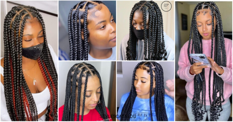 Big Knotless Braids