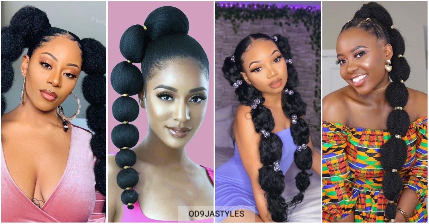 Trendy and Chic Bubble Braids Hairstyle for a Fun and Flirty Look