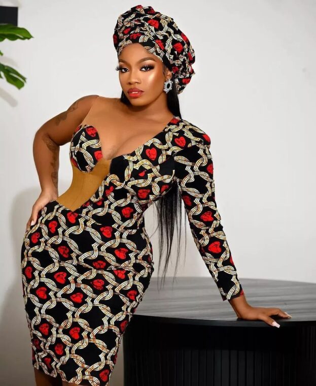 Bodycon Ankara Midi Gown Styles