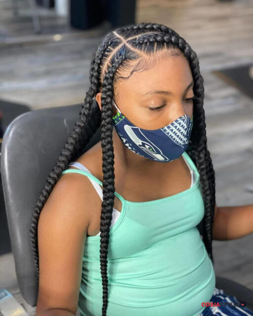 African cornrows styles