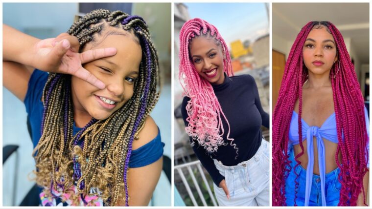 Groovy Box Braid hairstyles For Smart Ladies