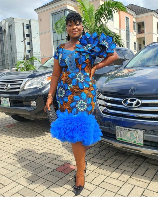 Ankara's short gown styles