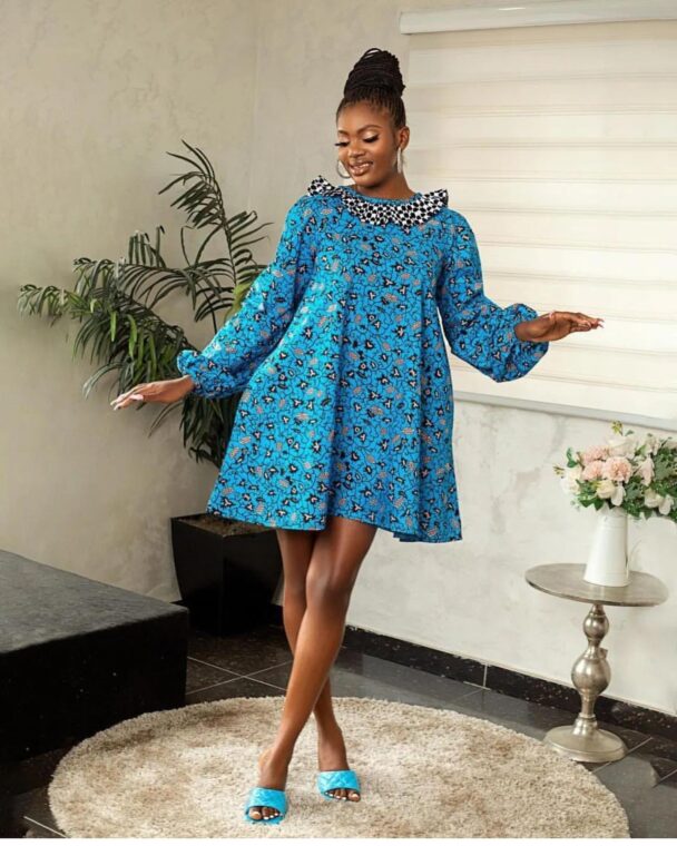 Ankara's short gown styles