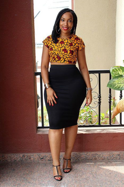 Ankara Crop Top