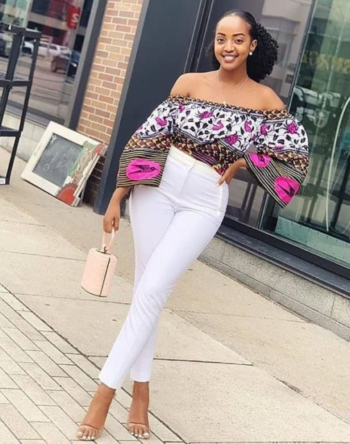 Ankara Top & Jean Combo