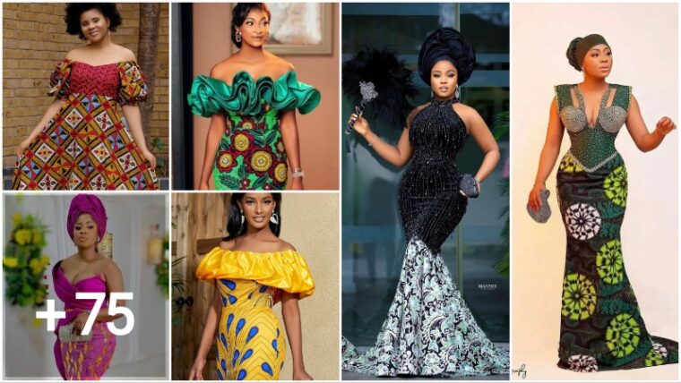 Captivating Ankara Aso-Ebi Gown Styles For Classy Ladies