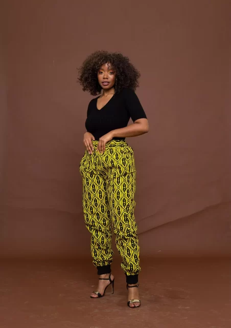 latest ankara styles tapered trousers