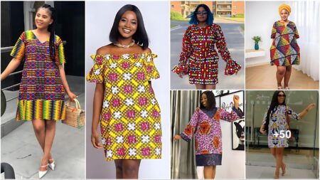 54 Latest & Best Ankara Shift Dresses For Women To Replicate (1)