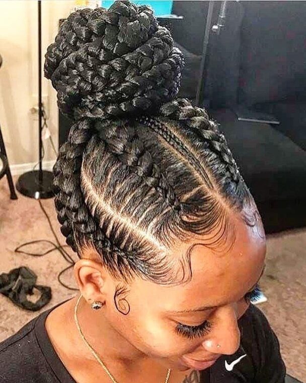 Ghana braided updo