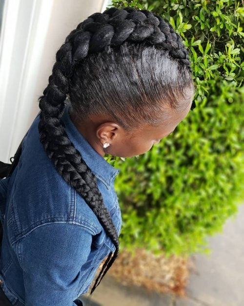 Sleek 2 strand braids