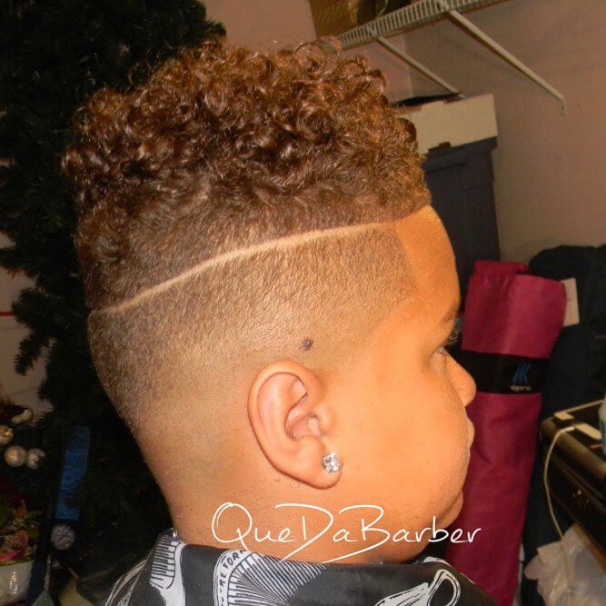 curly top fade