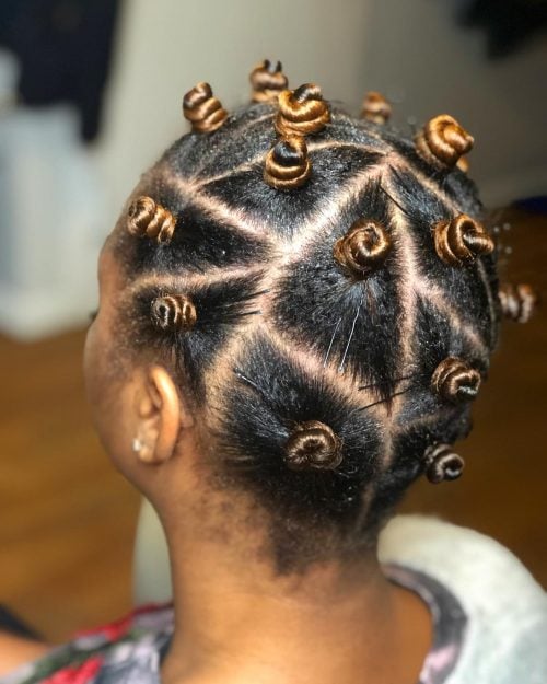 cute bantu knots