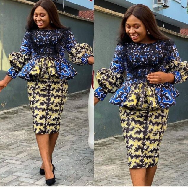 Ankara pencil skirts and tops