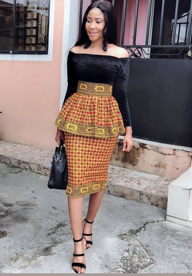 Ankara pencil skirts and tops