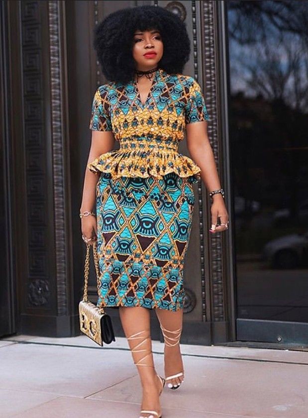 Ankara pencil skirts and tops