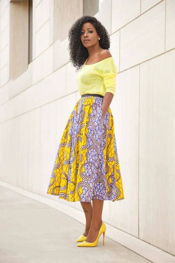 Ankara pencil skirts and tops