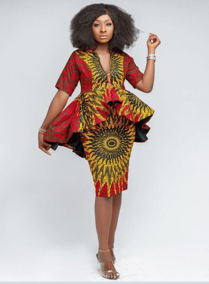 Ankara pencil skirts and tops